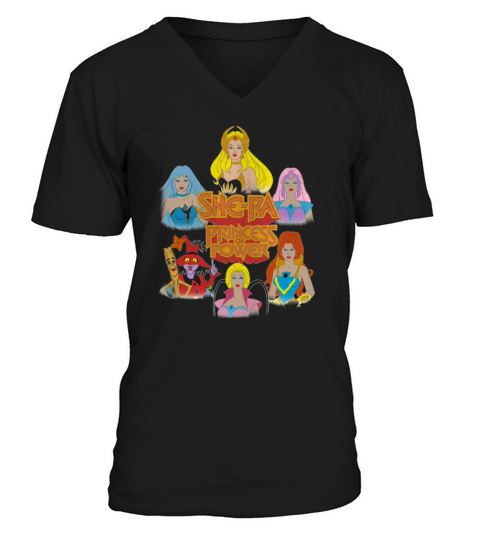 She-Ra Princess of Power-Girls of The Great Rebellion-Color shirt V-Neck T-shirt