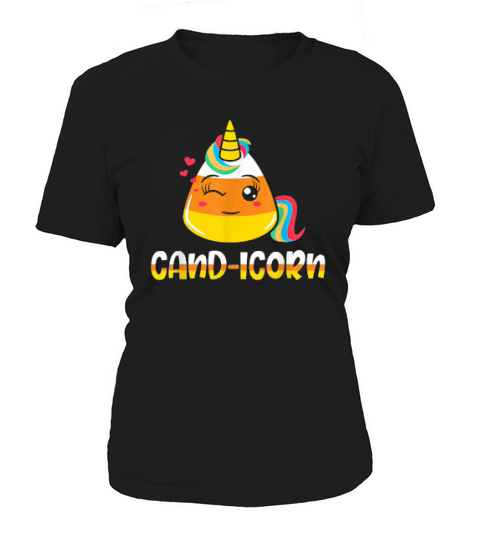 Candicorn Halloween Unicorn Candy Corn Pun Women's T-Shirt