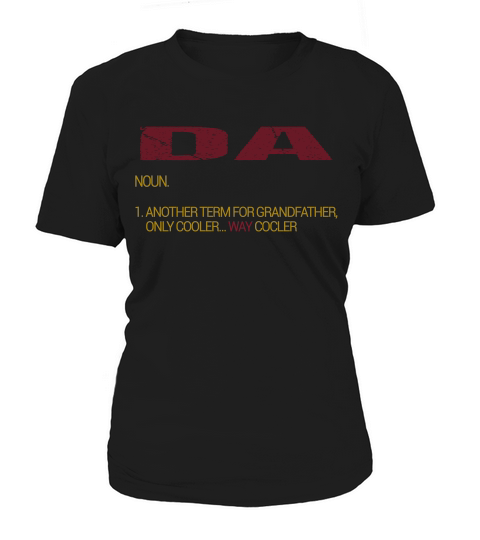 Da Funny Grandfather Definition Distressed Retro Men Gift Women's T-Shirt