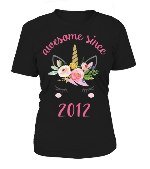 Kids Unicorn 6th Birthday Girl Awesome Since 2012 T-shirt Women's T-Shirt