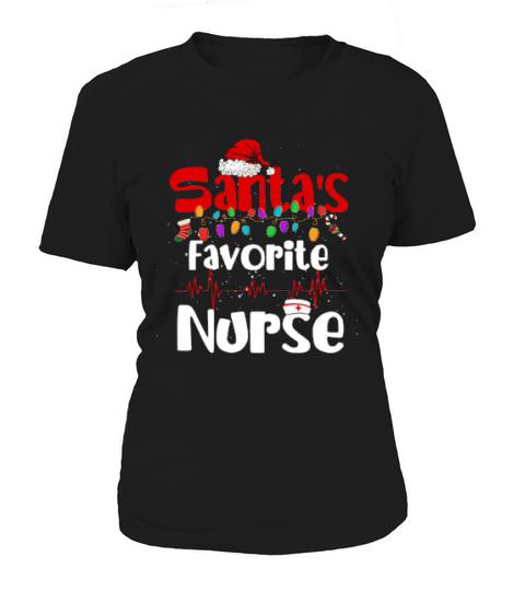 Nurse Santas Favorite Nurse Christmas Celebration Xmas Day Women's T-Shirt