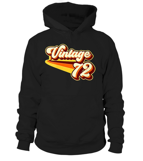 Vintage 72 72 Years Old Birthday Hoodie Unisex