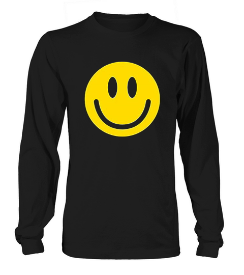 Smile Face Emoticons Long sleeved Unisex