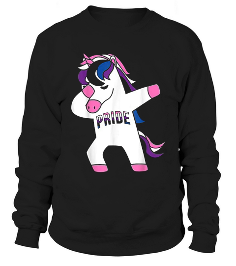 Dabbing Unicorn Genderfluid Pride Flag Lgbtq Cool Lgbt Gift Sweatshirt Unisex