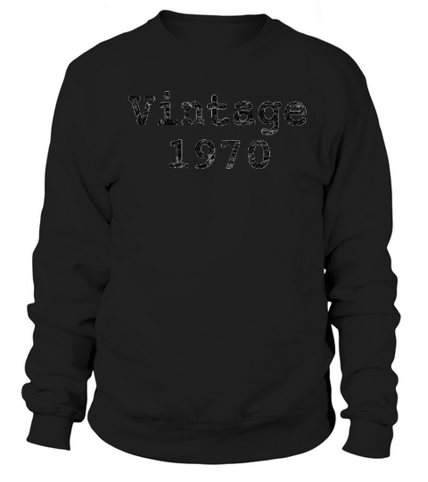 Vintage 1970 51th Birthday Gift Basic Gift Sweatshirt Unisex