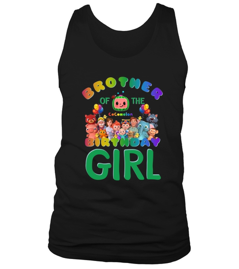 Brother Of The Cocomelon Birthday Girl Tank Top Unisex
