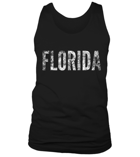 Florida Bold Distressed Style Florida Graphic T-shirt Tank Top Unisex