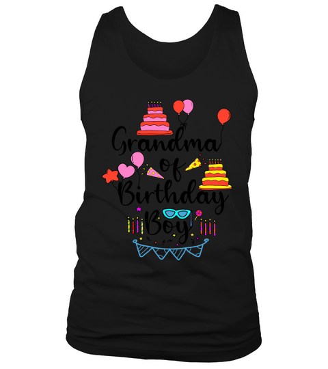 Grandma of the Birthday Boy Party Tank Top Unisex