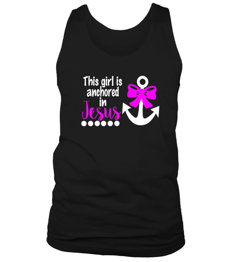 Jesus Girls Prayer Church God Anchor Christian Gift Tank Top Unisex