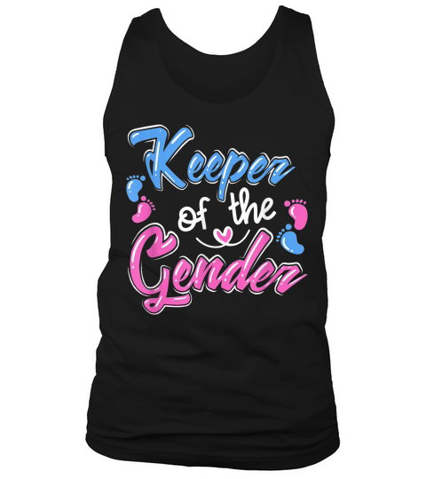 Keeper Of The Gender Reveal Announcement T-shirt Tank Top Unisex