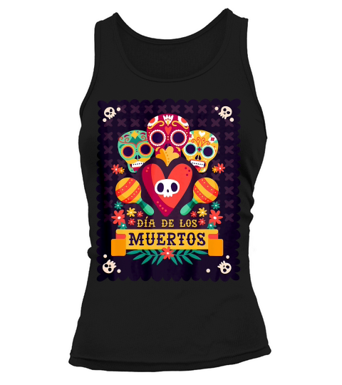 Dia De Los Muertos T-shirt Day Of The Dead Skulls Music Tee Tank top Woman