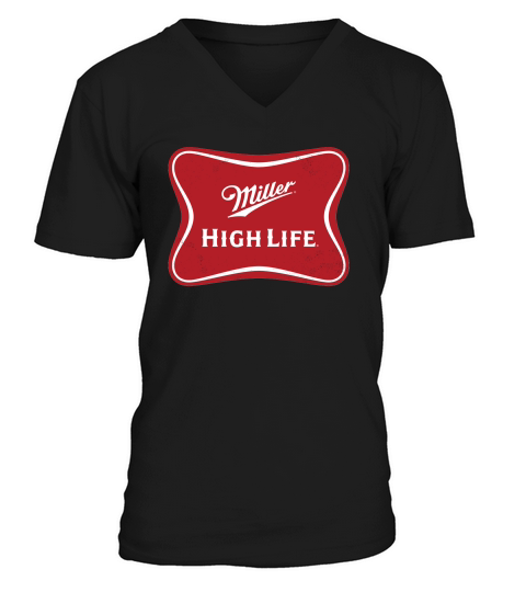 Miller High Life Beer Logo V-Neck T-shirt