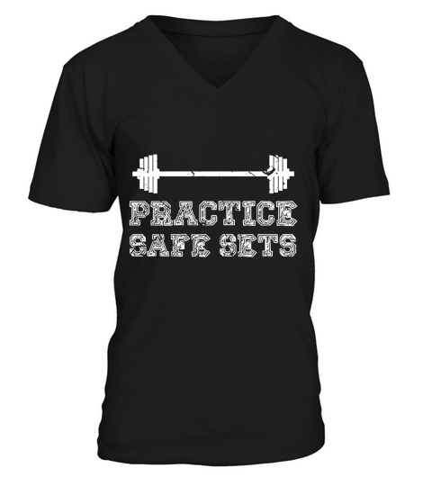Practice Safe Sets V-Neck T-shirt