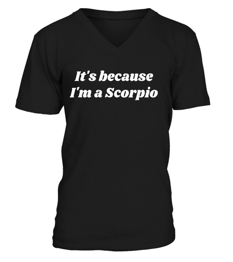 Scorpio Birthday Gifts For Women Men Zodiac Sign Astrology V-Neck T-shirt
