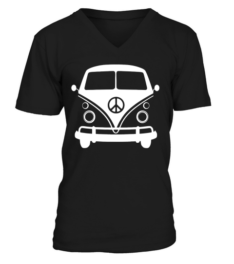 Vintage Volkswagen  Bus V-Neck T-shirt