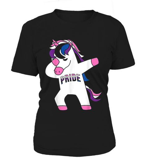 Dabbing Unicorn Genderfluid Pride Flag Lgbtq Cool Lgbt Gift Women's T-Shirt