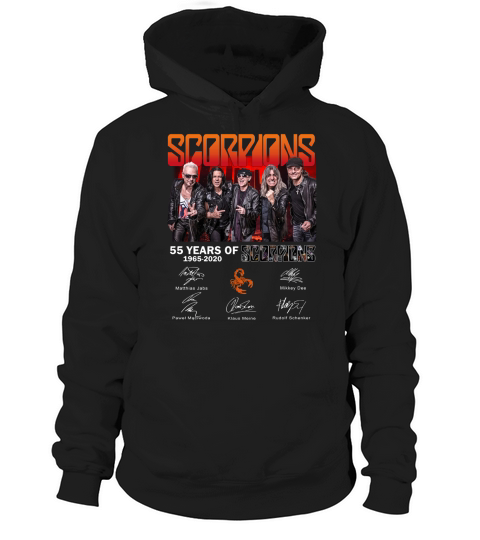 55 years of Scorpions 1965 2020 signatures shirt Hoodie Unisex