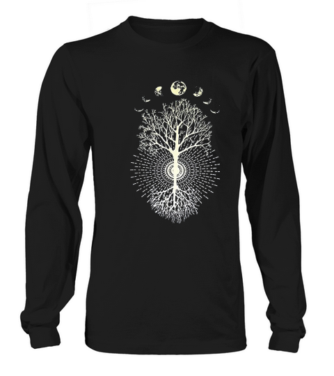 Phases Of The Moon Tree Long sleeved Unisex