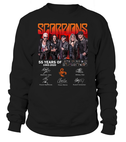 55 years of Scorpions 1965 2020 signatures shirt Sweatshirt Unisex