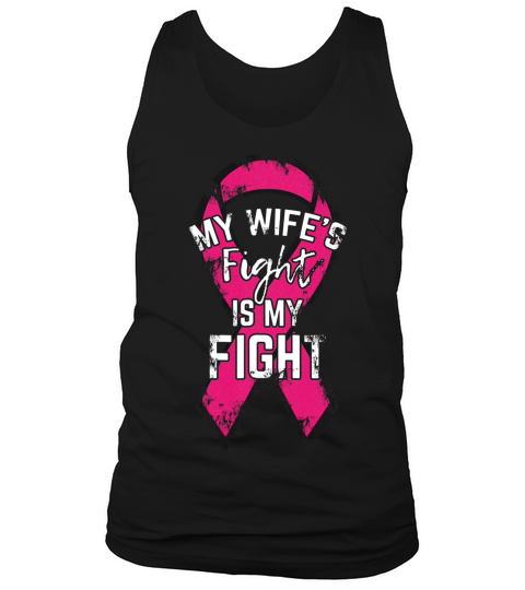 Breast Cancer Support T-shirt Awareness Husband Gift Tank Top Unisex