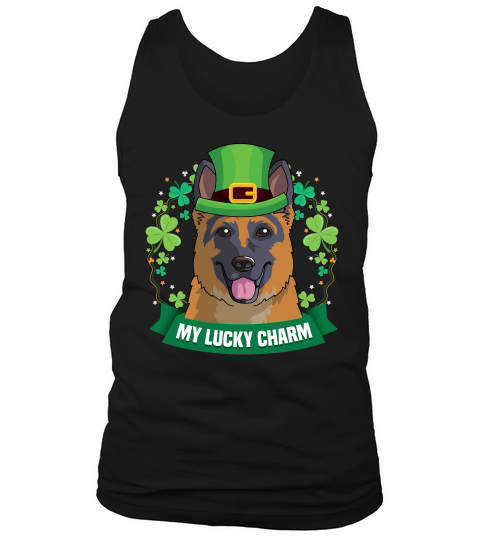 Funny German Shepherd St Patricks Day Gift Dog Tank Top Unisex