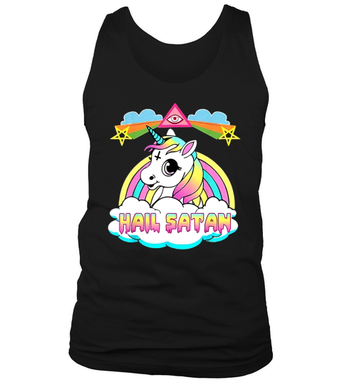 Hail Satan Unicorn Tank Top Unisex