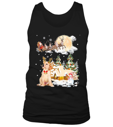 Labrador Retriever Comes To Town Funny Christmas Gift Tank Top Unisex