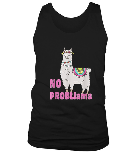 No Probllama Llama Tank Top Unisex