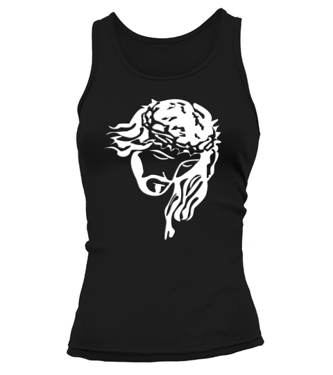Face Of Jesus Christ W Crown Of Thorns Gospel Tank top Woman
