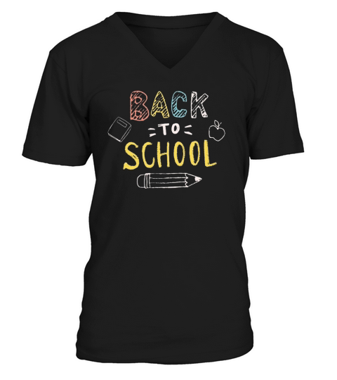 back to school (12) V-Neck T-shirt