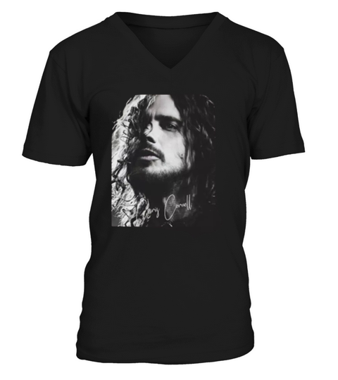Hot Chris Cornell Rock Music Hip Hop V-Neck T-shirt
