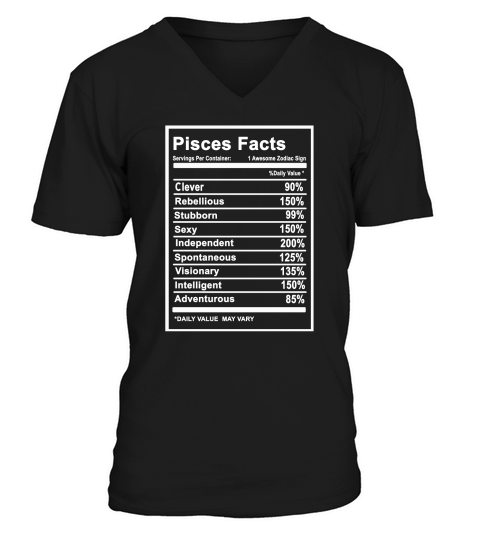 Pisces Facts Shirt T-Shirt Unisex V-Neck T-shirt