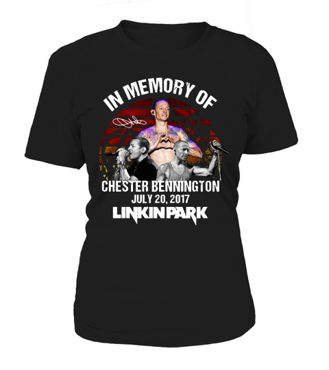 In Memory Of Chester Bennington July 20 2017 Linkin Park Signatures Vintage Unisex T-Shirt Women's T-Shirt