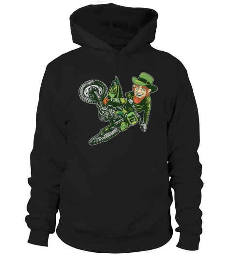 Great Motocross St Saint Patrick’s Mx Day Leprechaun Dirt Bike Hoodie Unisex