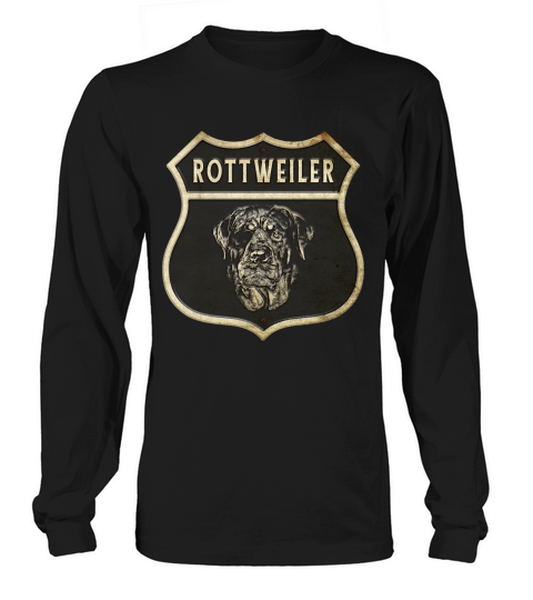 Rottweiler Vintage Crest T-Shirt Unisex Long sleeved Unisex