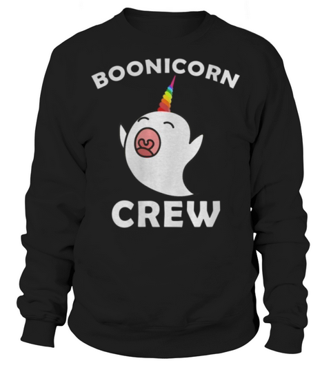 Boonicorn Crew, Cute Halloween Unicorn Ghost Sweatshirt Unisex