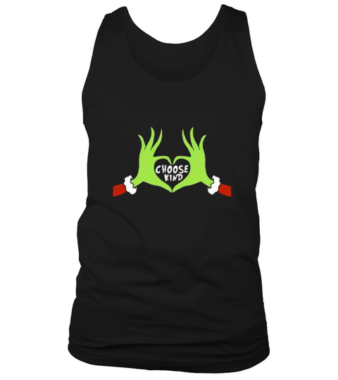 Grinch Hand Heart Choose Kind Christmas Tank Top Unisex