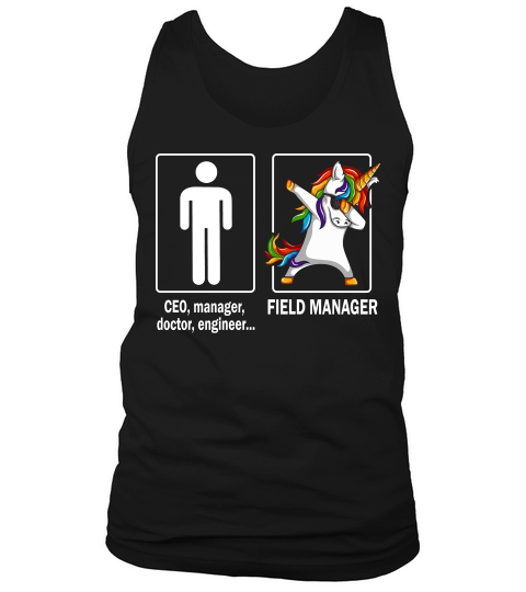 O-ther Field Manager  - Funny Unicorn Job Title Tank Top Unisex