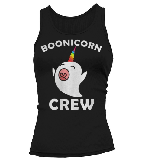 Boonicorn Crew, Cute Halloween Unicorn Ghost Tank top Woman