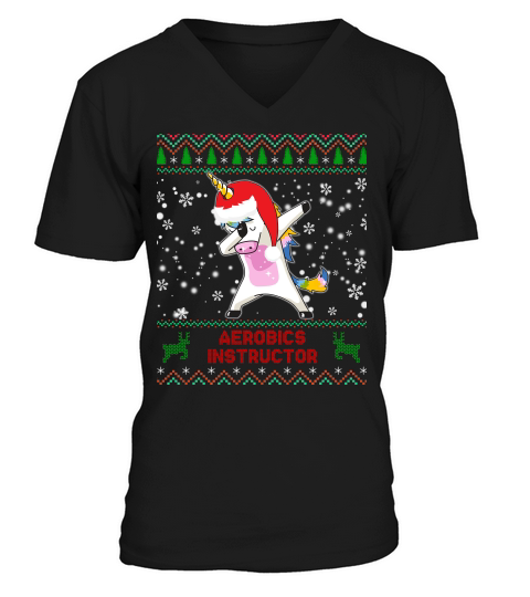 Aerobics Instructor V-Neck T-shirt