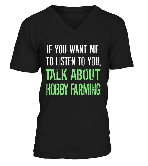 Funny Hobby Farming T-Shirt Unisex V-Neck T-shirt