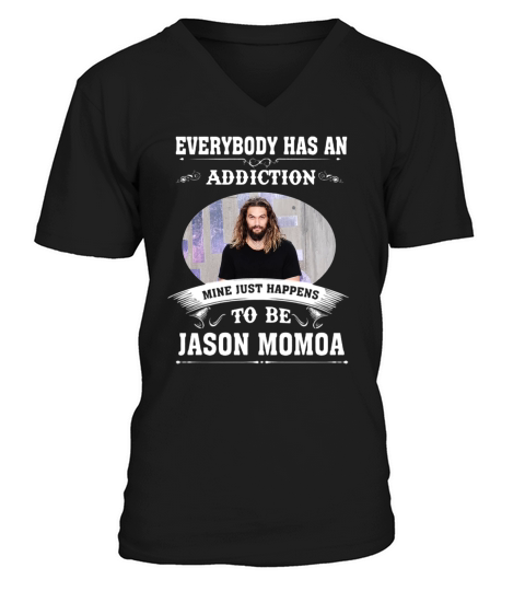 HAPPENS TO BE JASON MOMOA V-Neck T-shirt