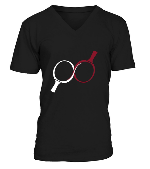 pongfinity ping pong V-Neck T-shirt