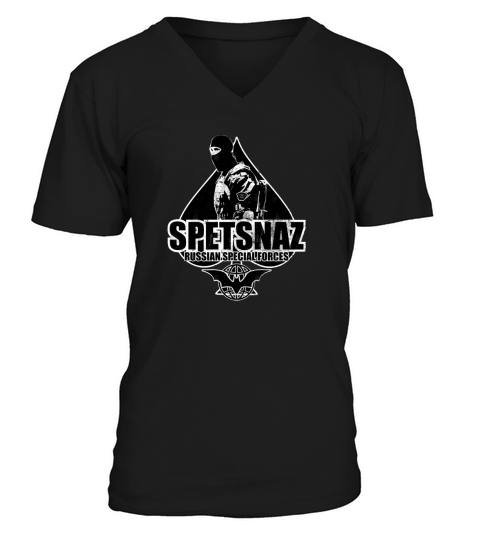 Spetsnaz  distressed V-Neck T-shirt