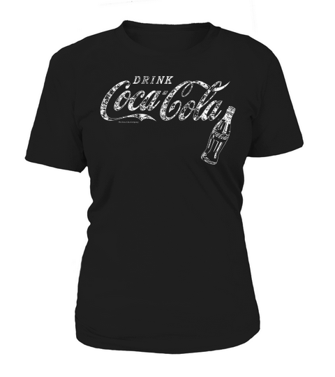 Coca Cola Vintage White Drink Logo Bottle Premium T-shirt Women's T-Shirt