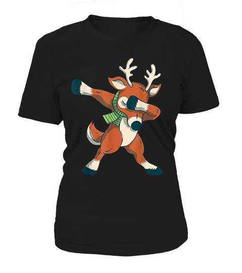 Dabbing Christmas Reindeer Women's T-Shirt