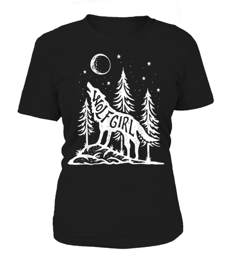 Wolf Girl Who Loves Wolves Funny Animal Lovers Women's T-Shirt