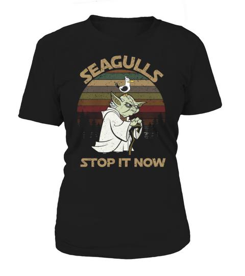 Yoda Seagulls stop it now vintage shirt Women's T-Shirt