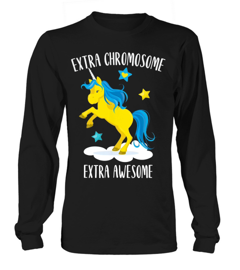 Down Syndrome Awareness Extra Awesome Unicorn T-shirt Long sleeved Unisex