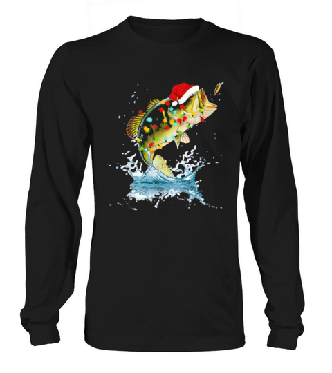 Fish Merry Christmas Long sleeved Unisex